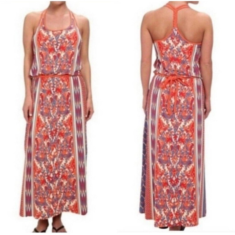 NWT The North Face Athleisure‎ Nicolette Aztec Maxi Shift Dress Racerback Sz M